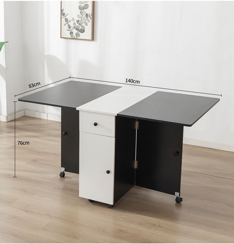 Comedor Plegable mult + 4 sillas plegables madera -5