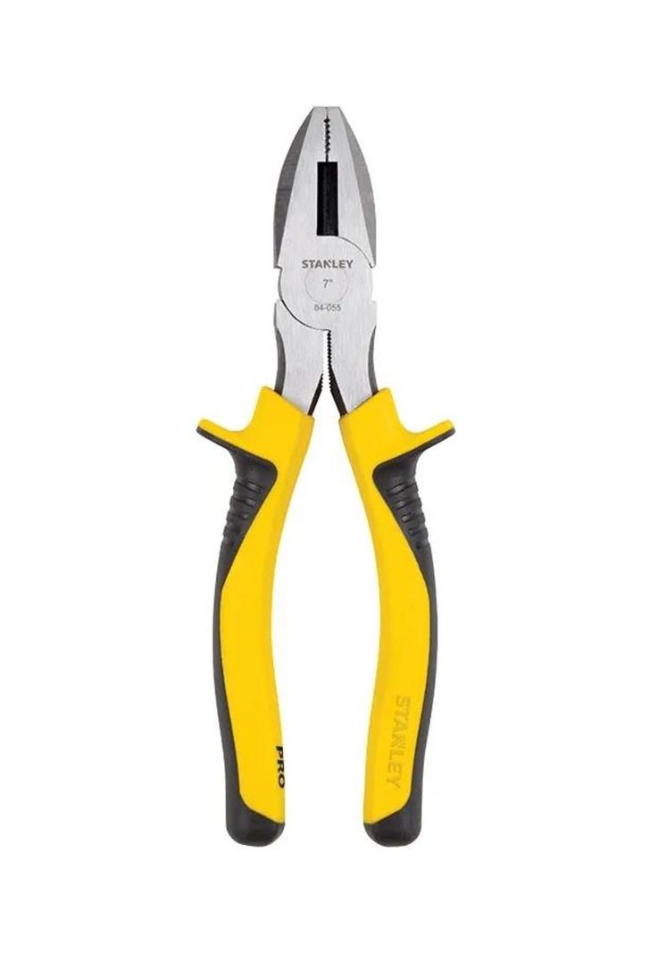 ALICATE PROFESIONAL ELECTRICISTA 7" STANLEY (84055) Amarillo