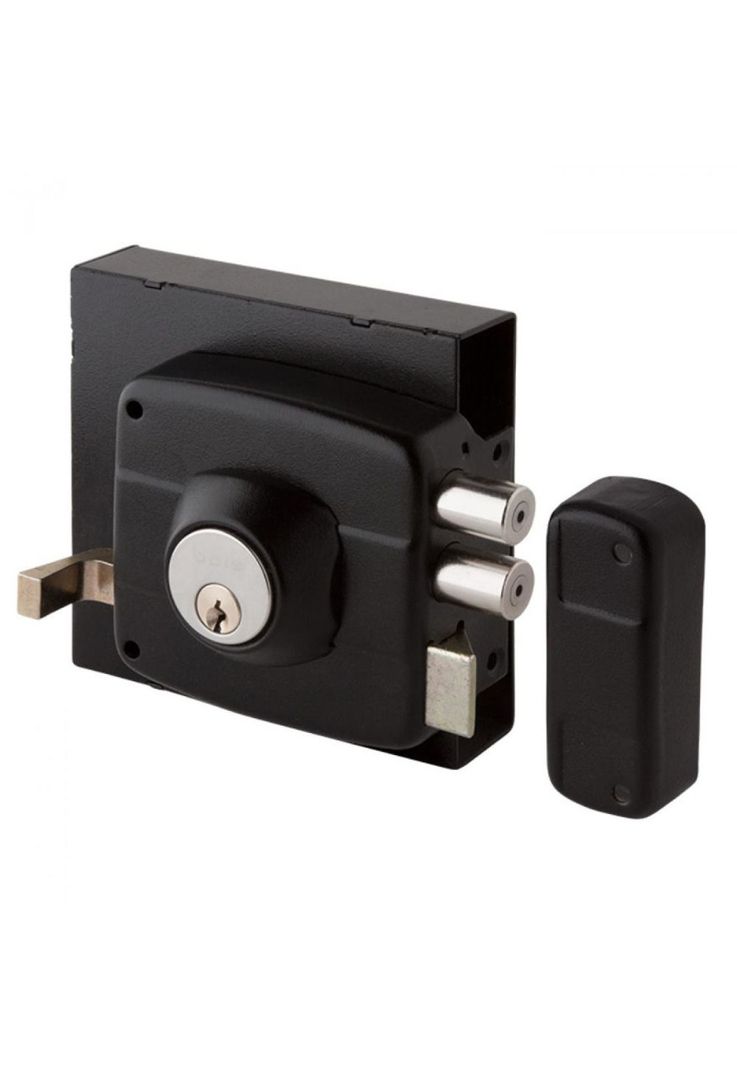 CERRADURA SOBREPONER ODIS 323 NEGRA C/CAJA SOLDAR-0