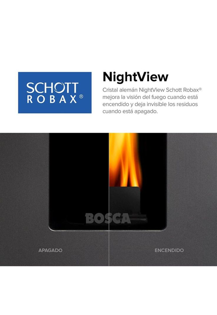 CALEFACTOR BOSCA A PELLET HERA NEGRO BV-1
