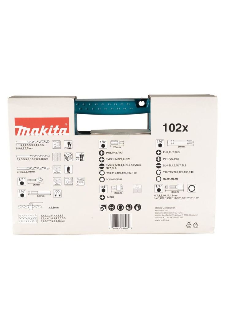 MALETA MAKITA B-68432 CON SET BROCAS Y PUNTAS MZ 102 PZAS-4