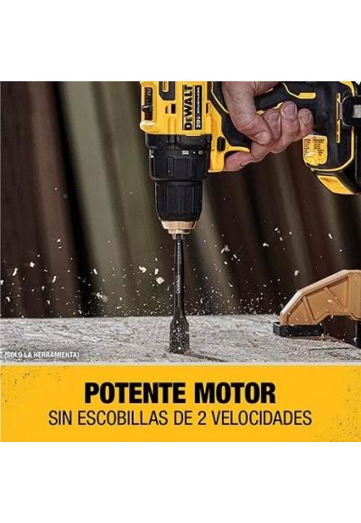 TALADRO ATORNILLADOR DEWALT DCD708D2-B2 ATOMIC 20V 1/2" + 2 BAT. 2.0AH +1 CARG-5