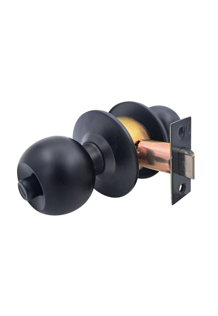 CERRADURA CILIN.POMO POLI SFERA 11404 BAÑ/DOR NEGR