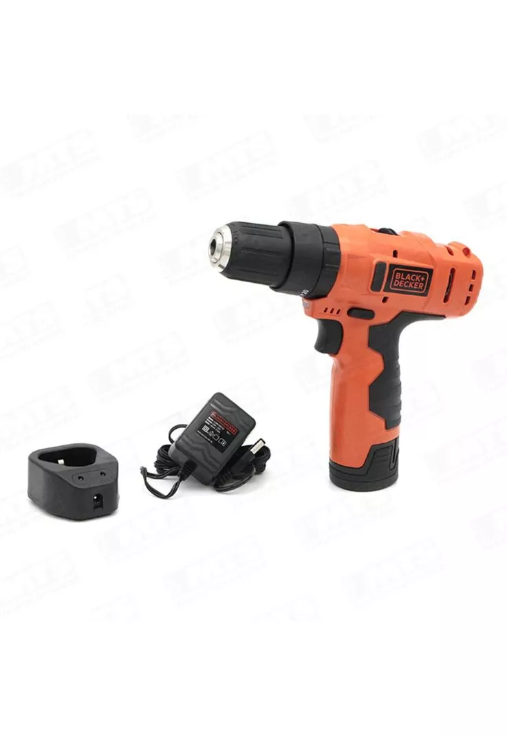 TALADRO PERCUTOR BLACK Y DECKER HP12-B2C 12V MAX ION LITIO+CARGADOR 1.5AH+CARGADOR+BOLSO NYLON