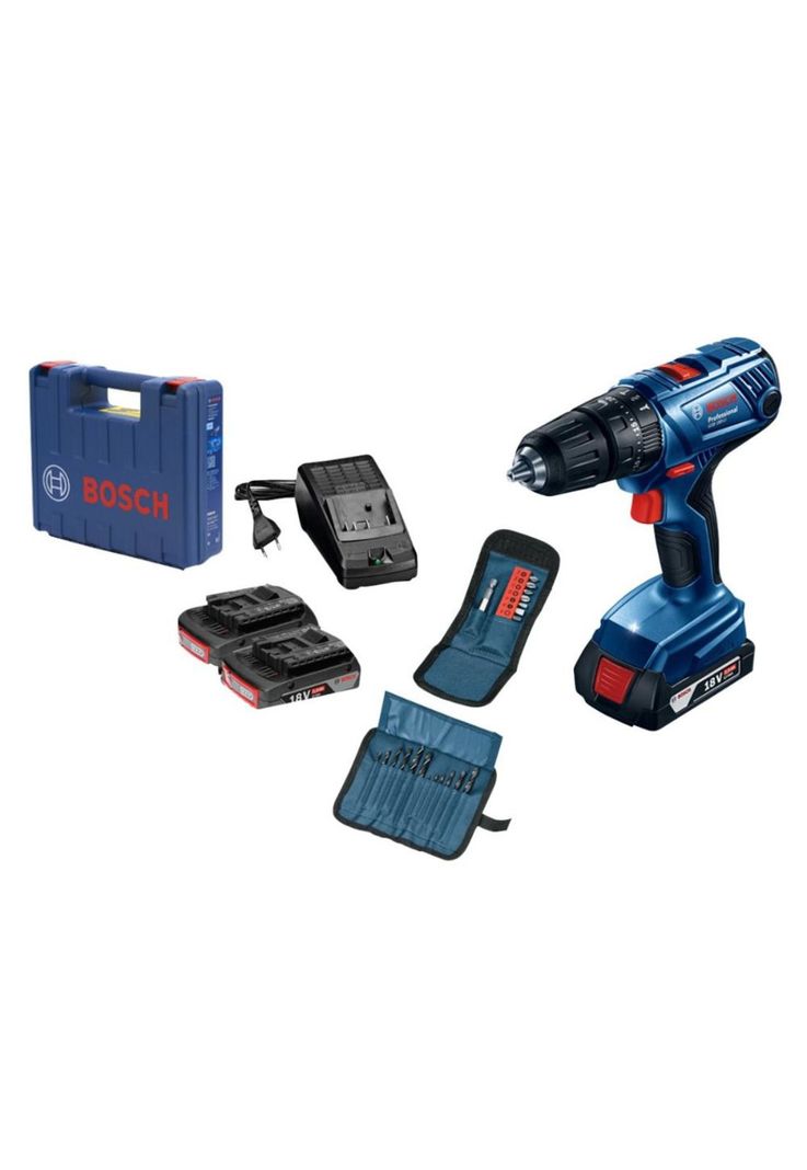 Taladro Percutor Gsb 180-li + Kit 23 Accesorios Bosch-0