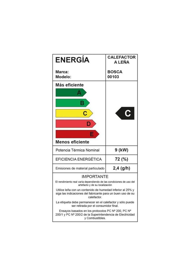 CALEFACTOR A LEÑA BOSCA ECO 360-8