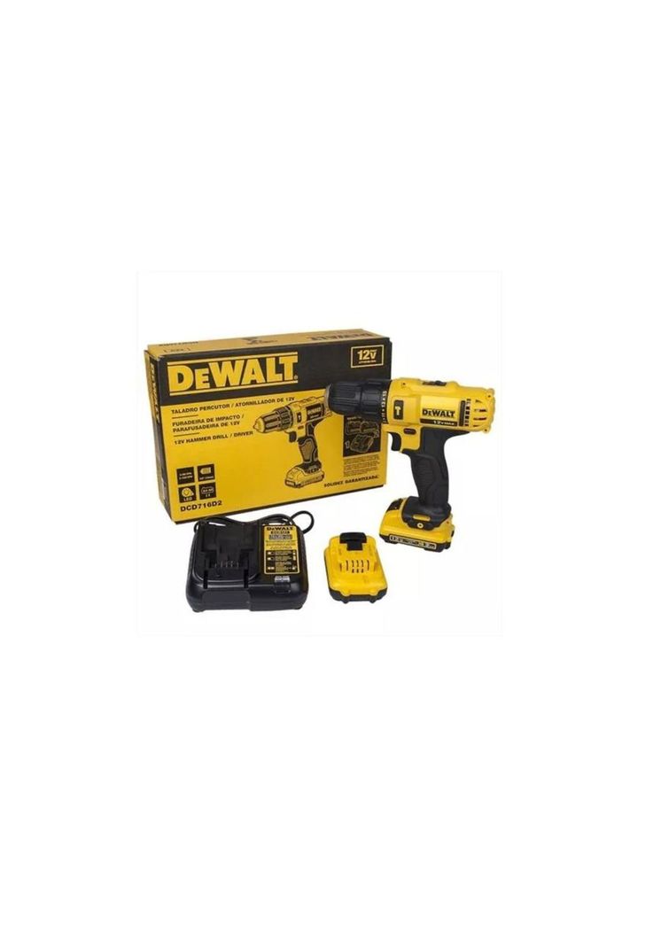 Taladro Percutor / Atornillador Dewalt 12v Dcd716d2