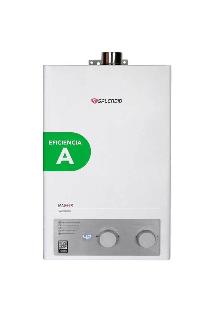 CALEFON SPLENDID 13LT GAS LICUADO MASTER TIRO FORZADO ION-1