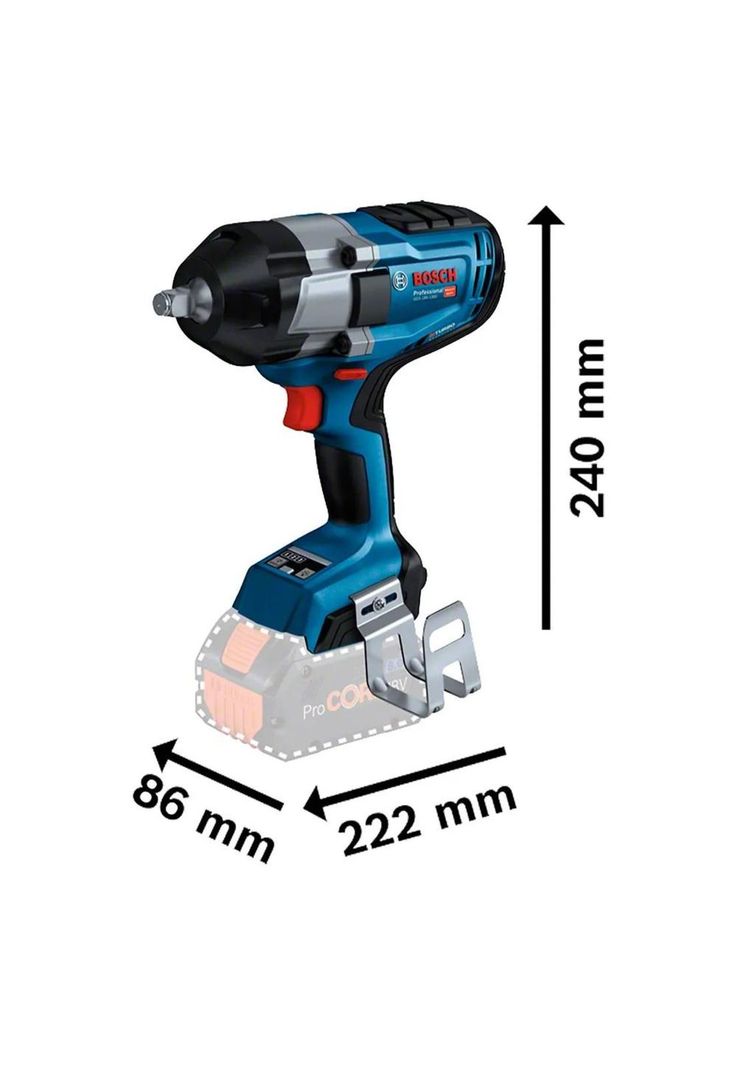 LLAVE IMPACTO BOSCH GDS 18V-1000 SIN Carg Ni Bat BRUSHLESS-2