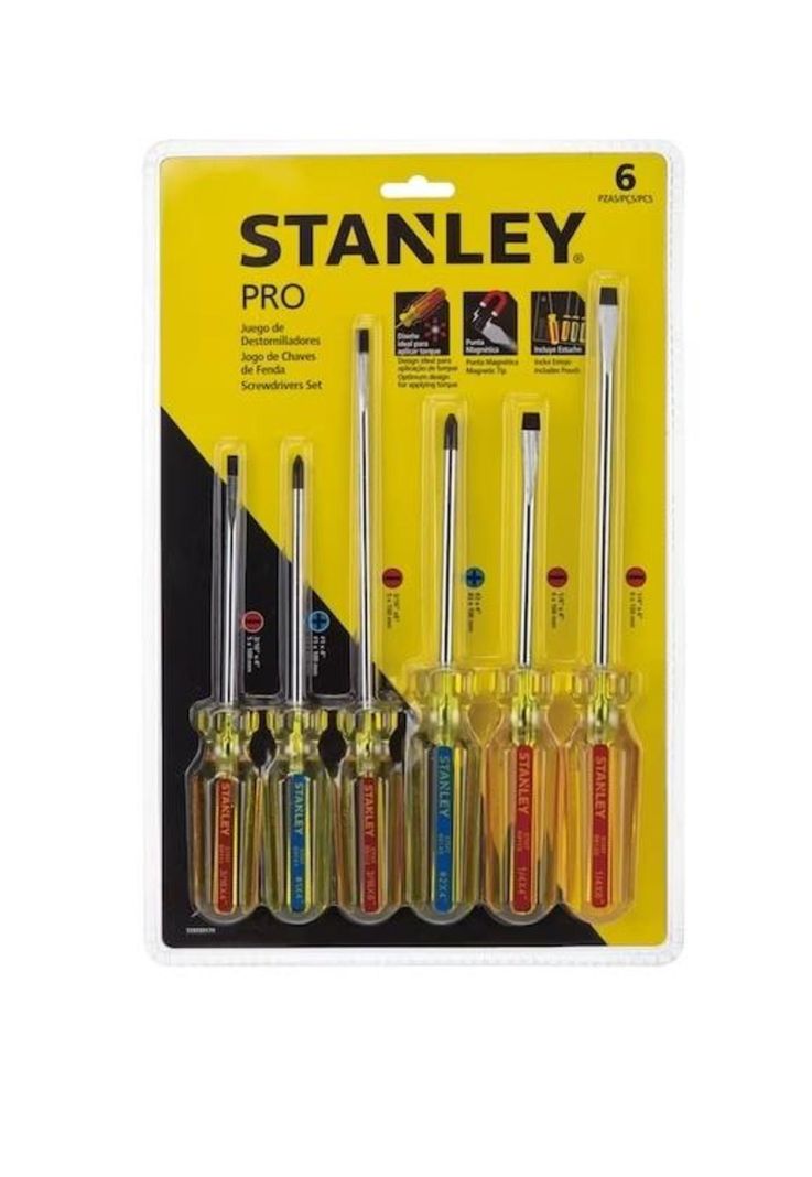 JUEGO 6 DESTORNILLADORES PRO (69170) STANLEY-0