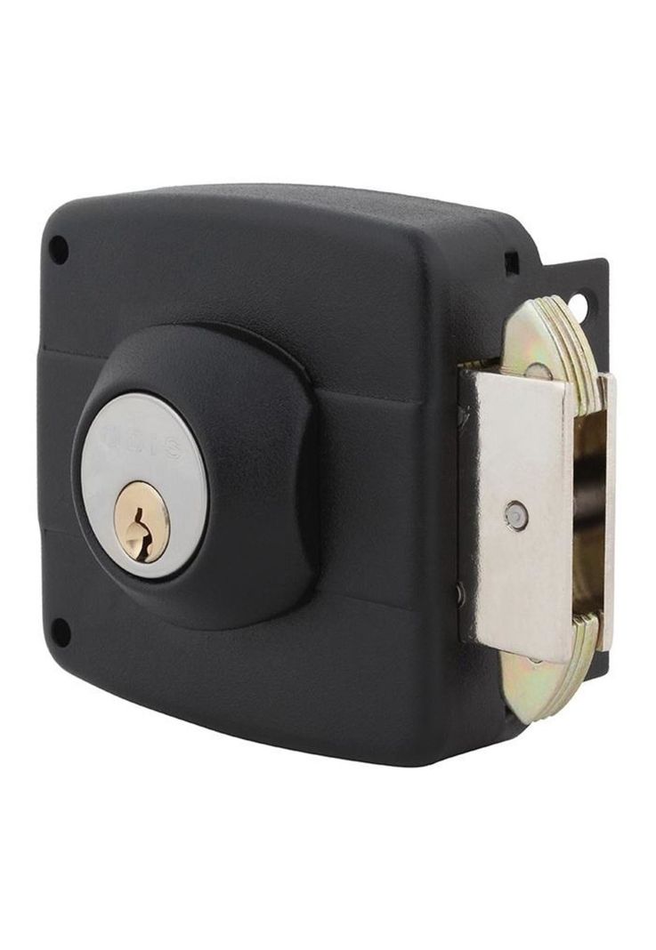 CERRADURA SOBREP ODIS 393 NEGRO C/CAJA METALICA-1