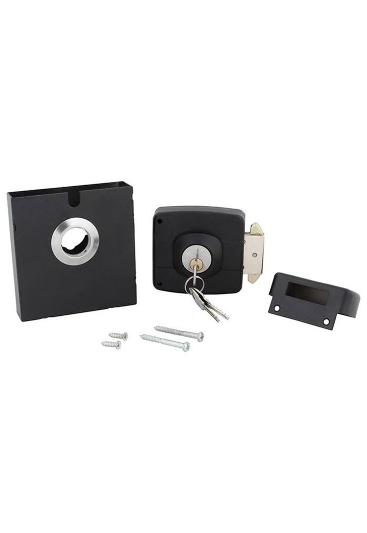 CERRADURA SOBREP ODIS 393 NEGRO C/CAJA METALICA-2