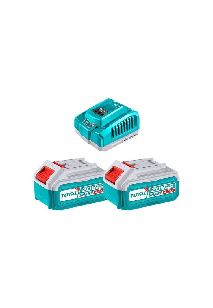 KIT TOTAL 20V 2 BATERIAS 4.0AH+CARG TFBCPK2013-7 Verde