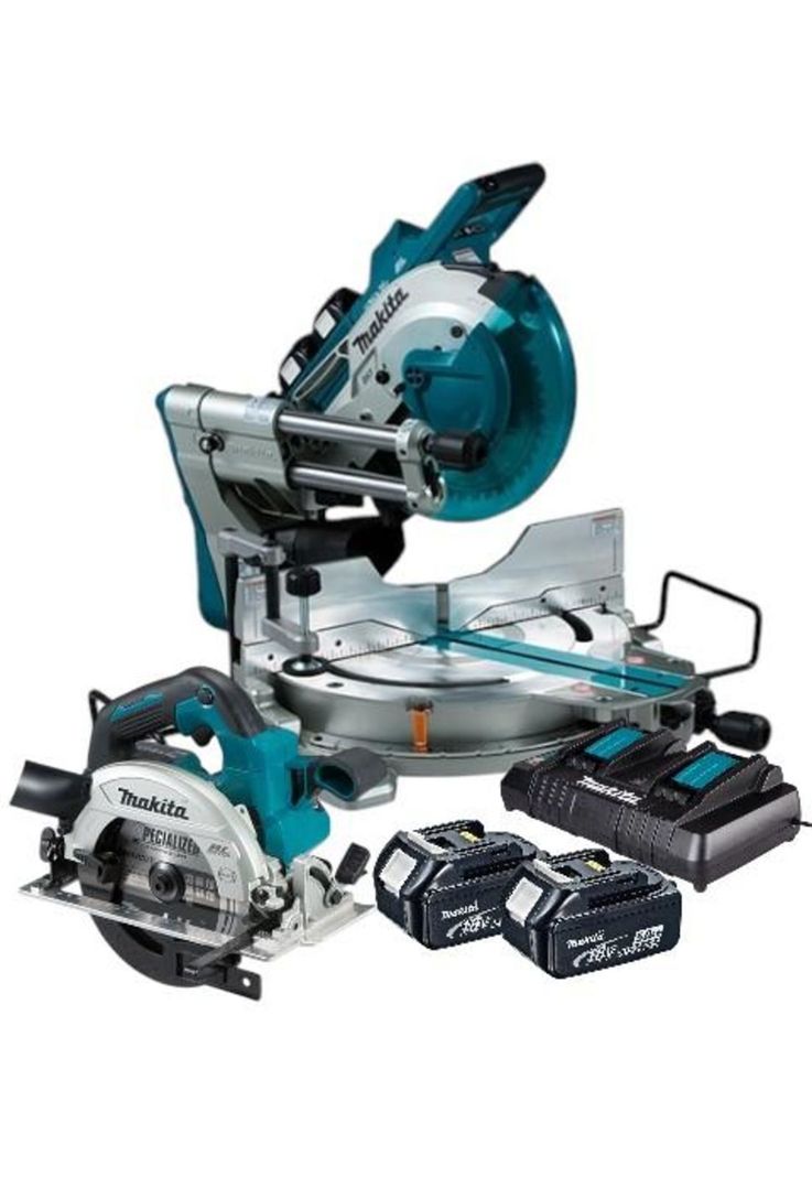 Kit Makita DLS111PT2-1 18V Ingleteadora + sierra Circular-5