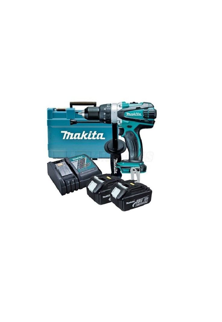 ATORNILLADOR INALAMBRICO MAKITA DHP458RFE CON PERCUCION 13 MM.V/VAR.-0