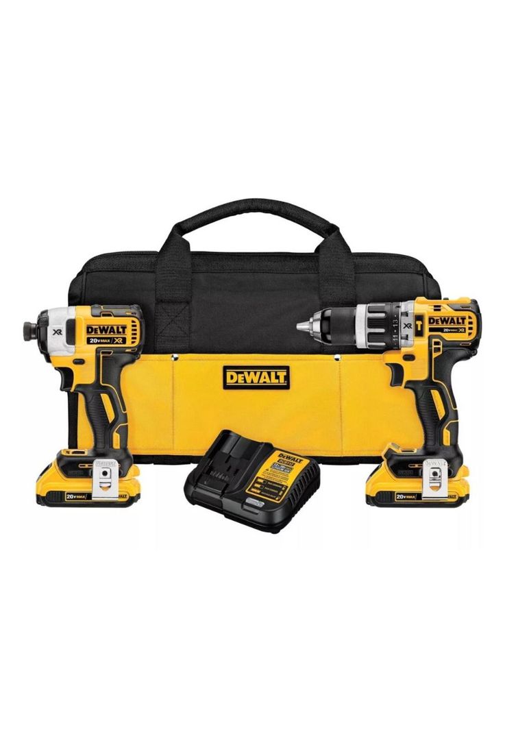 Kit Taladro Percutor + Atorn. Impacto Dewalt Dck287d2-0