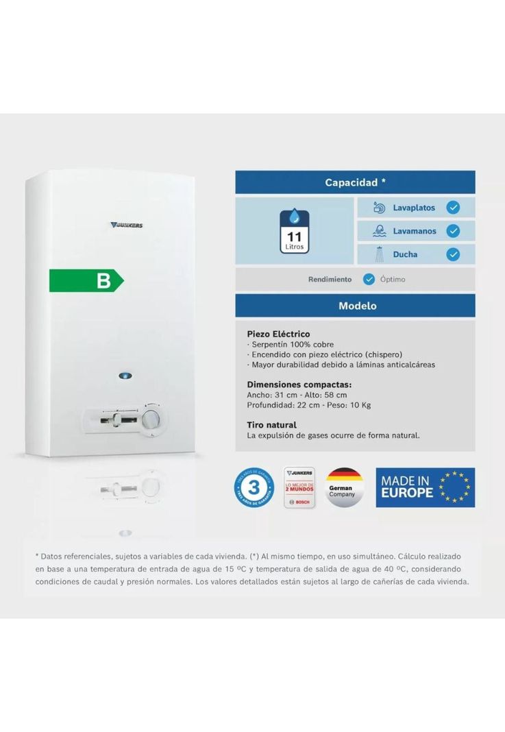 CALEFON JUNKERS CHISPERO G.N. 11 L. W11-2 P23-2
