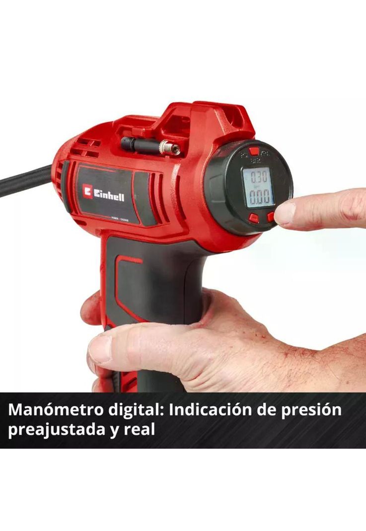 COMPRESOR INALAMBRICO EINHELL PARA VEHICULO CE-CC 18-LI SOLO-7