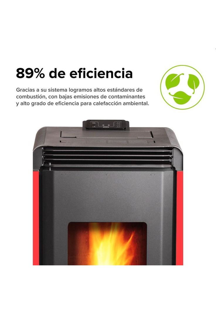 CALEFACTOR BOSCA A PELLET HERA ROJO-7