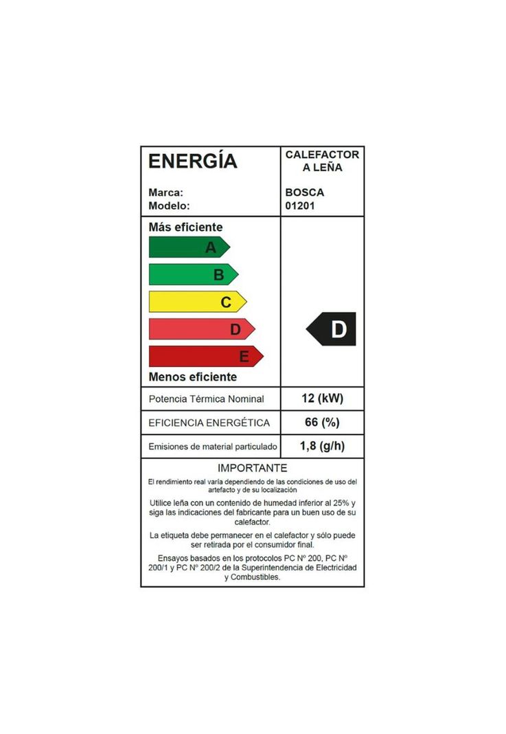 CALEFACTOR BOSCA A LEÑA GOLD 500 BURDEO-6