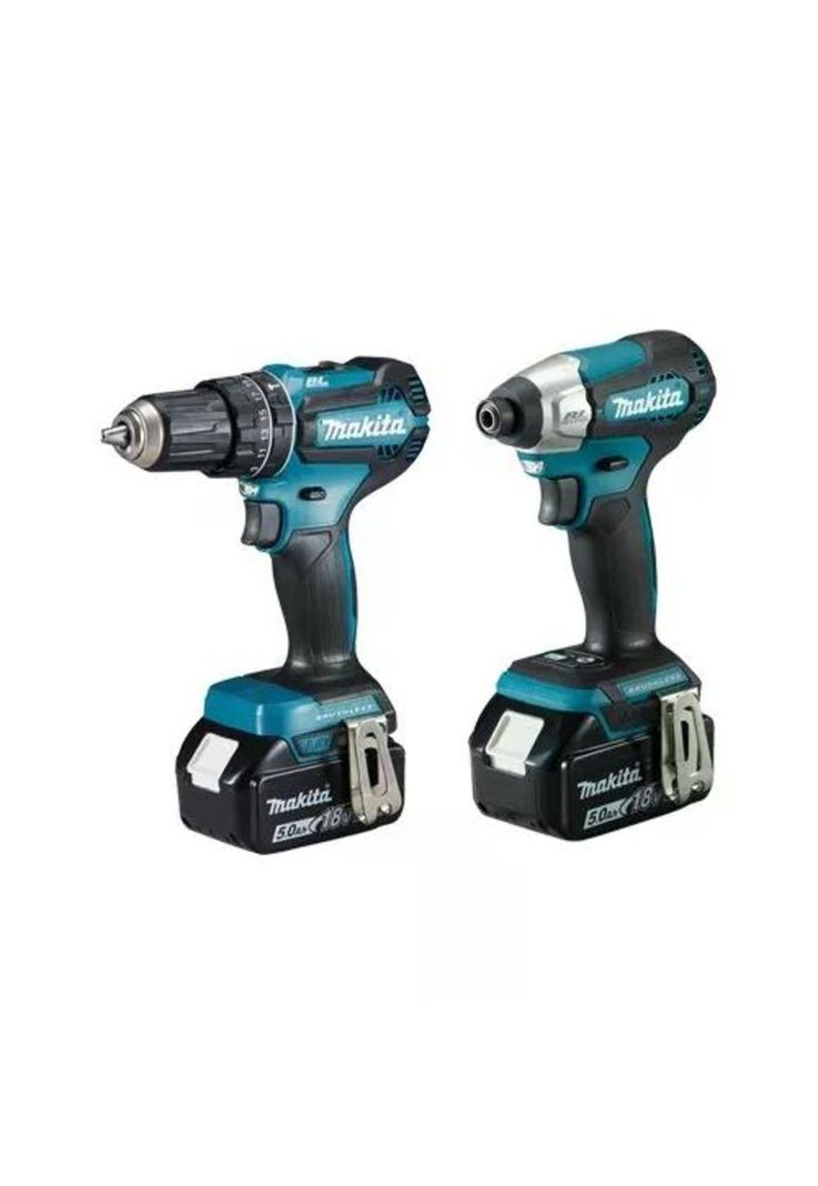 KIT MAKITA DLX2416YX2 18V TALADRO PERCUTOR +ATORNILLADOR IMPACTO-1