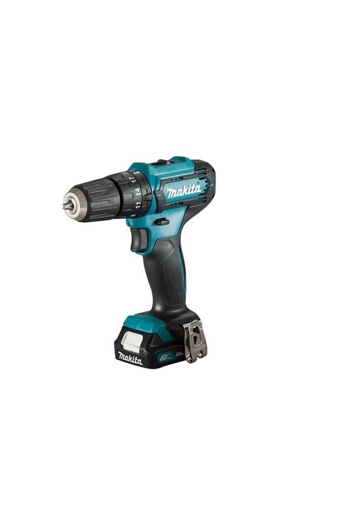 PACK MAKITA ASPIRADORA INALMBRICA +TALADRO PERCUTOR INALAM (HP333DWY)+BATERIA 12V 1.5 AH-1