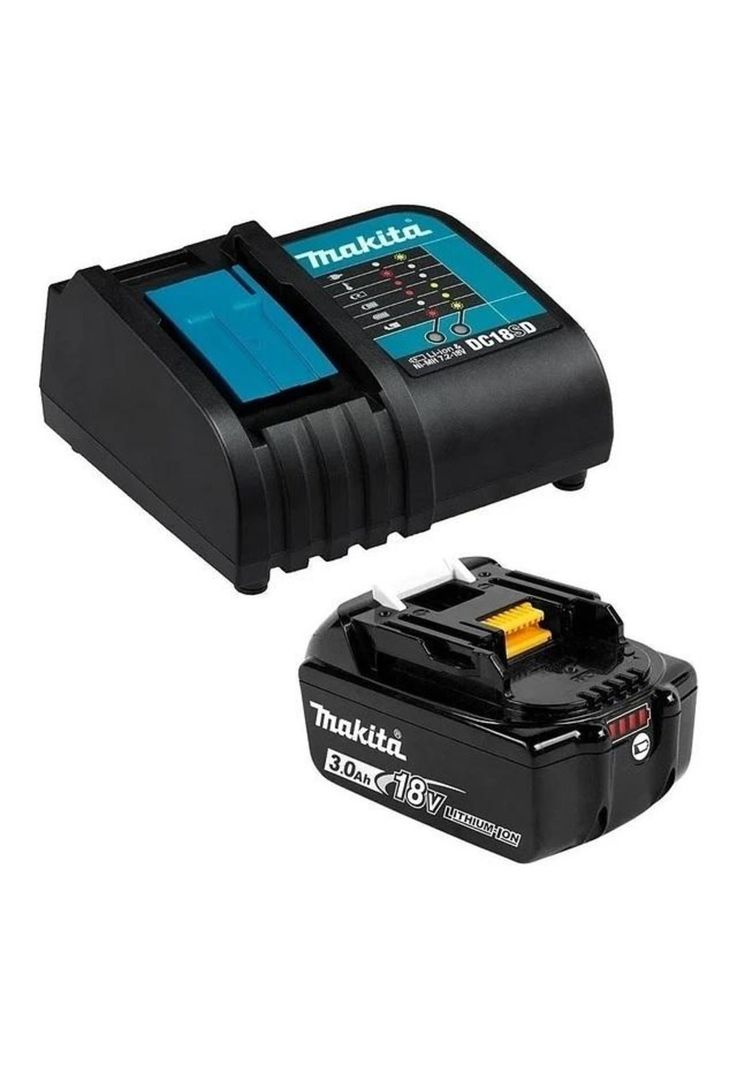 KIT MAKITA BATERIA Y CARGADOR 18V 3.0AH + VENTILADOR 18V-250MM INALAMBRICO DCF201Z-2