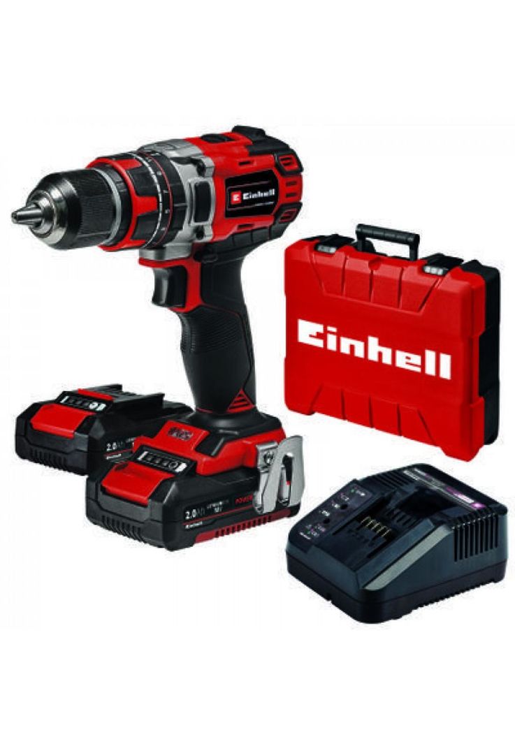 TALADRO PERCUTOR INALAMBRICO EINHELL TP-CD 18/50 +2BAT+CARG-0