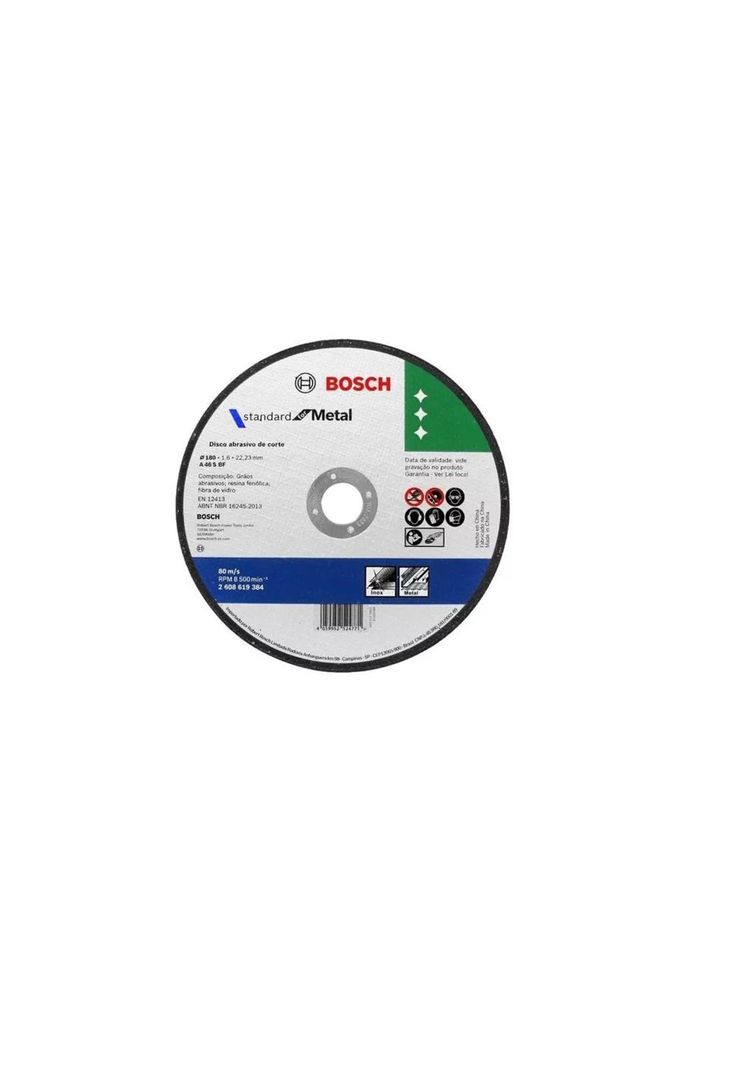 DISCO CORTE BOSCH INOX/METAL 7" 1,6 MM-0