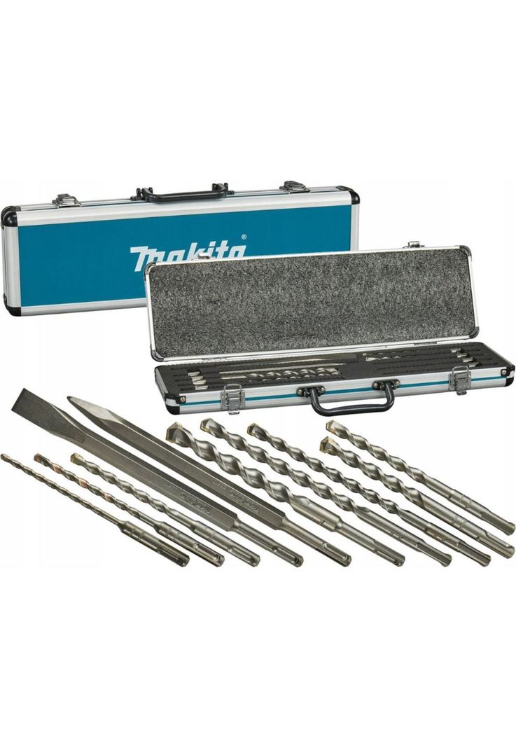 SET ACCESORIOS MAKITA PUNTOS Y BROCAS SDS PLUS D-71990 10 PZAS--0
