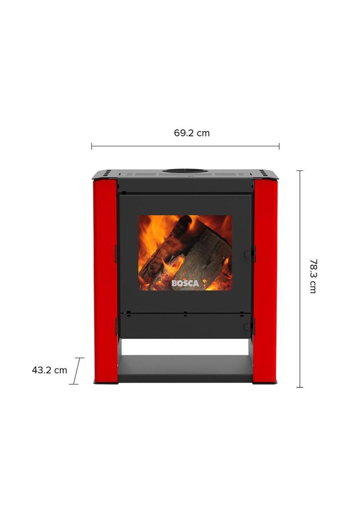 CALEFACTOR BOSCA A LEÑA GOLD 500 ROJO BV-5