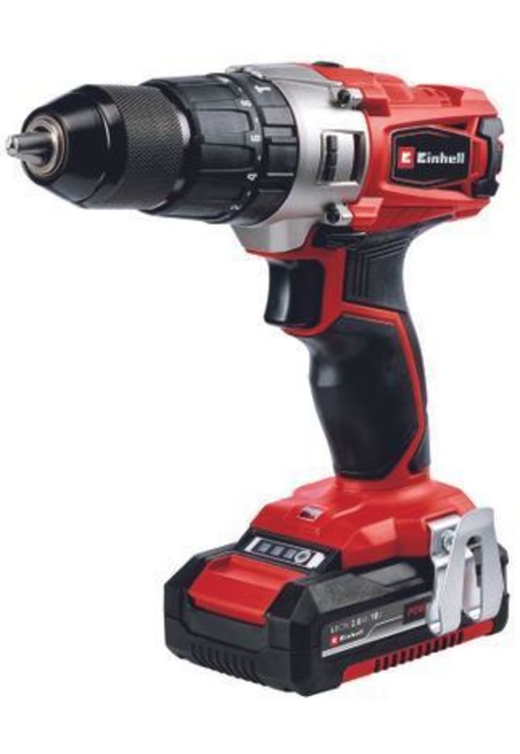 TALADRO EINHELL TE-CD 18/2 LI+64 ACC+2BAT 2.0AH-2