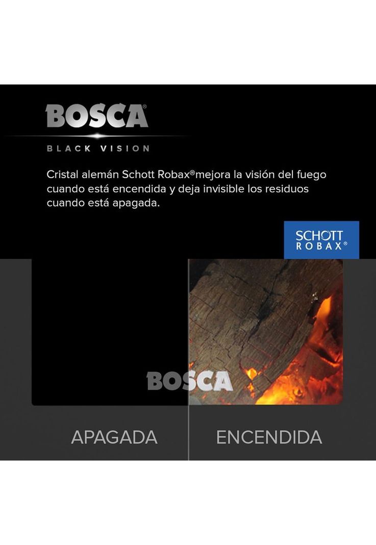 CALEFACTOR BOSCA A LEÑA GOLD 500 BURDEO BV-1