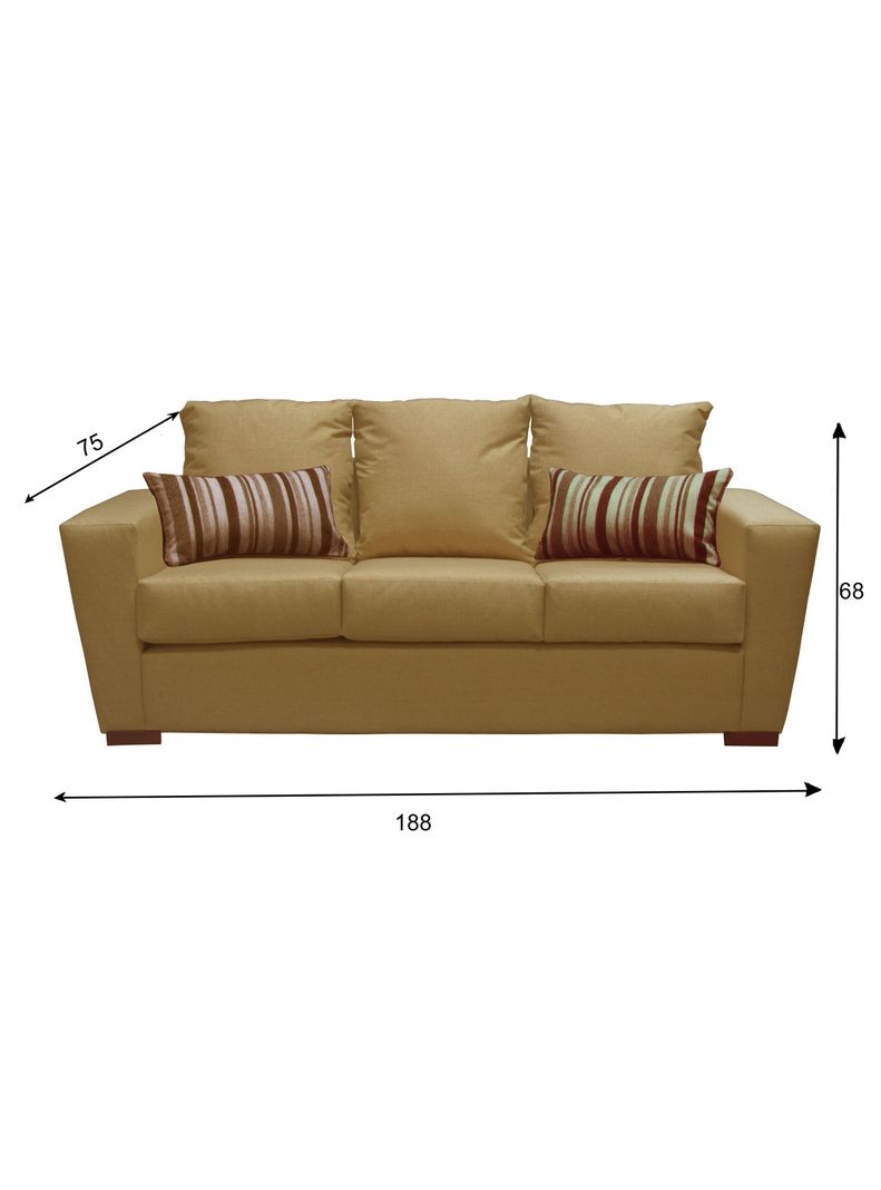 Sofa Anne 3 Cuerpos Beige -1