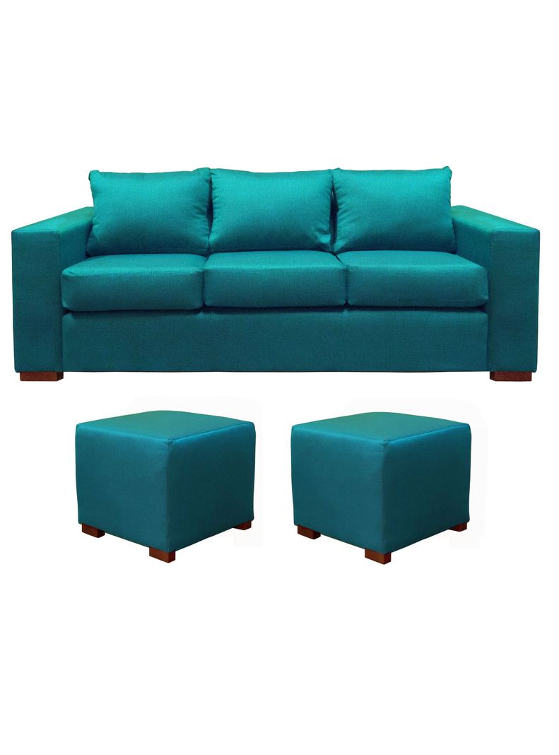 Sofa Cedric 3 Cuerpos + 2 Pouf Calipso-0