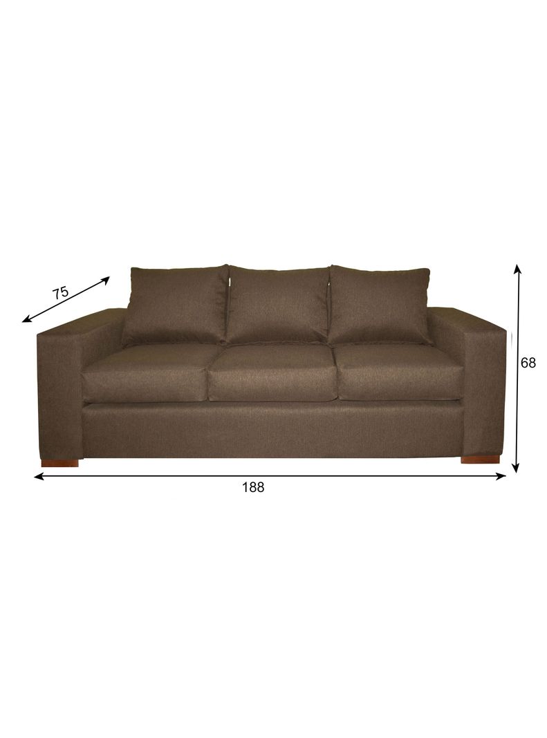 Sofa Cedric 3 Cuerpos Brown-1