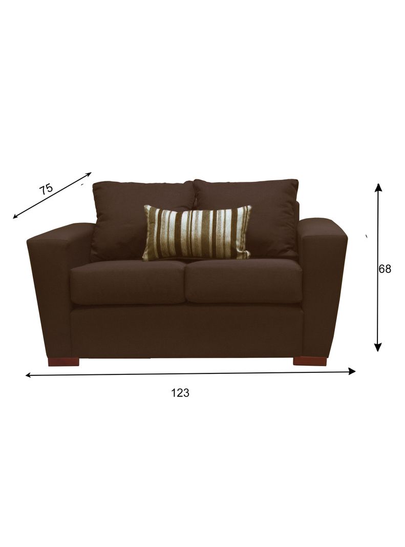 Sofa Anne 2 Cuerpos Brown-1