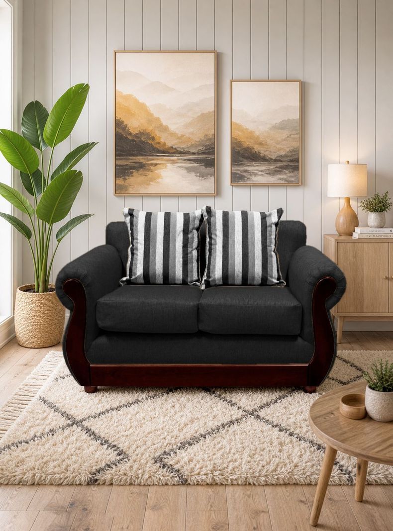 Sofa Britanny 2 cuerpos Marengo Gris Oscuro