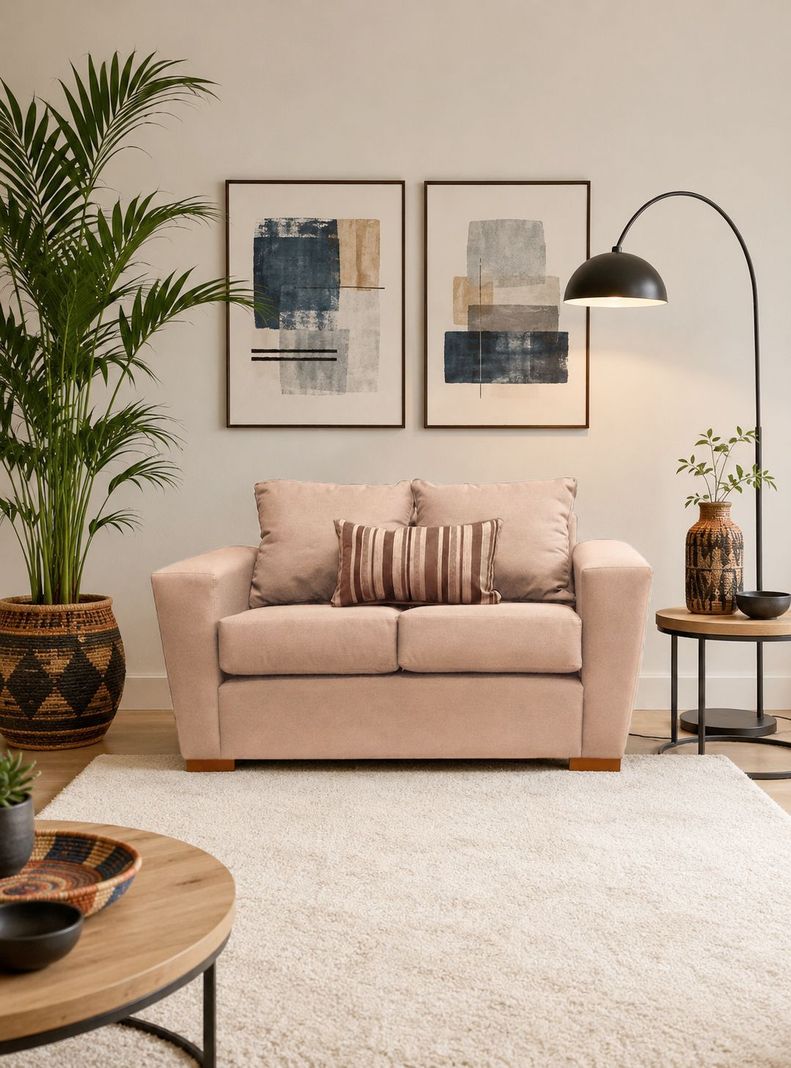 Sofa 2 cuerpos Anne Beige