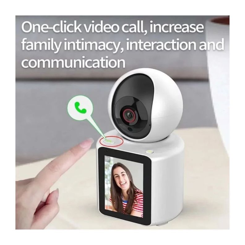 Camara Seguridad Con Pantalla Wifi Videollamada Monitoreo-6