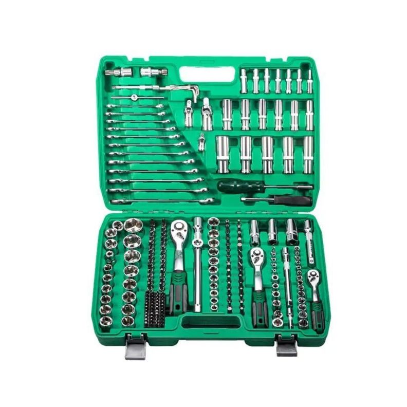 Caja De Herramientas Dados Y Llaves 216 Piezas Kit Completo-0