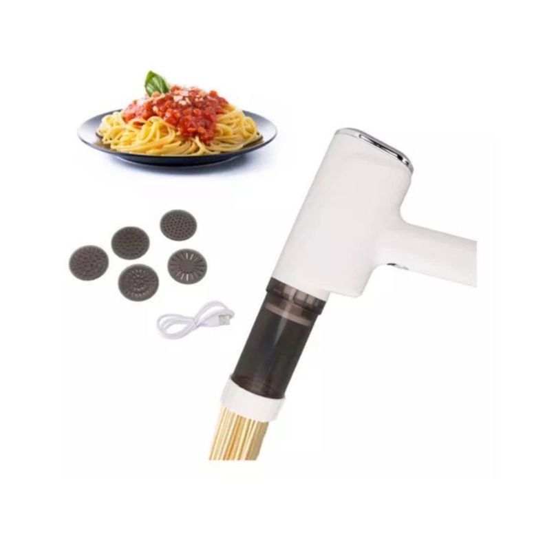 Maquina De Pastas Portatil Recargable Usb 5 Moldes-1