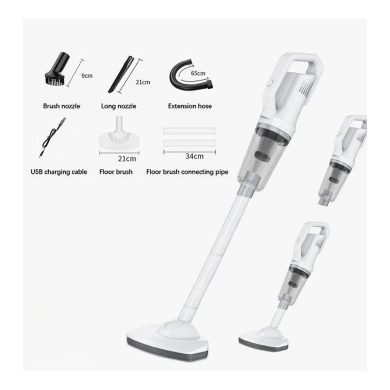 Aspiradora Inalámbrica Alta Potencia Recargable Accesorios-1