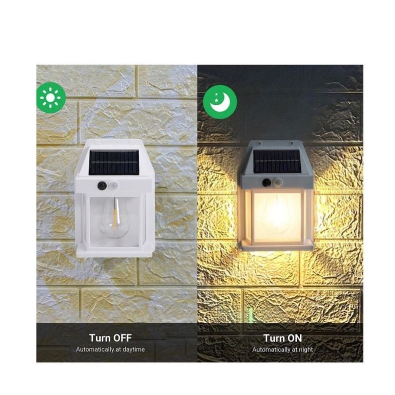 Aplique Lampara De Pared Solar Foco Sensor De Movimiento-2
