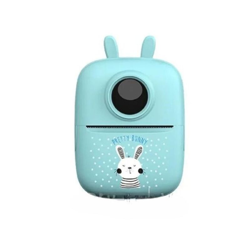 Mini Impresora Fotos Portátil Niños Electrónico Bluetooth Azul-0