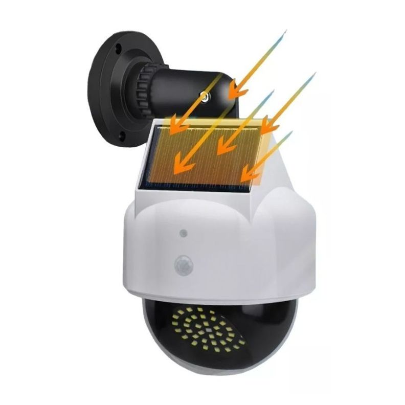 Foco Luz Solar Anti Robo Recargable Lampara De Monitoreo-1