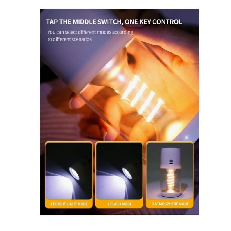 Lampara De Mano Usb Recargable Camping Led Impermeable-4