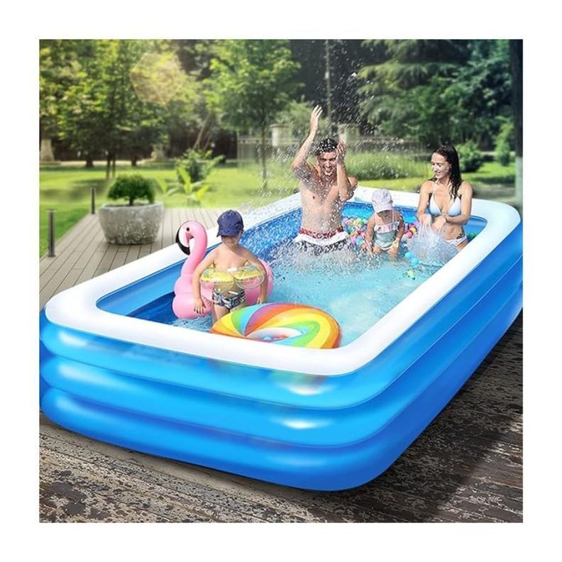 Piscina Inflable Rectangular 305x183x66cm Niños Verano-1