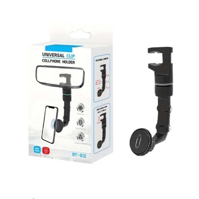 Soporte Retrovisor Auto Celular 360 Gira Multifuncional-1