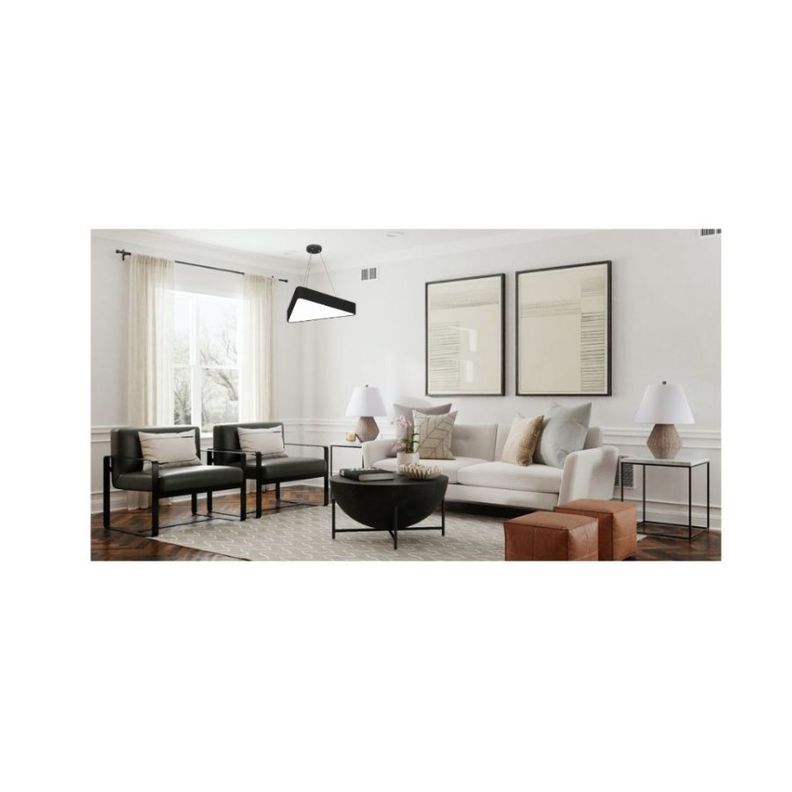 Lampara Moderna De Techo Triangular Completa Led-2